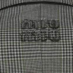 Miu Miu Antracite Grey Prince Of Wales Check Wool Belted Blazer and Skirt Set XS/M