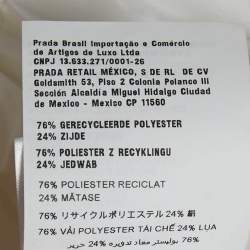 مملوكة مسبقًا Miu Miu White Technical Silk Perforated Detail Sleeveless Mini Dress XS