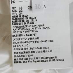 مملوكة مسبقًا Miu Miu White Technical Silk Perforated Detail Sleeveless Mini Dress XS