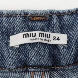 Miu Miu Light Blue Denim Kate Jeans S