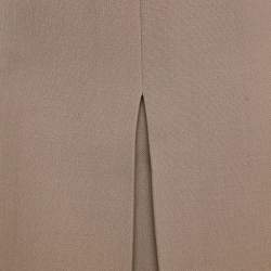 Miu Miu Brown Textured Wool Pencil Skirt S