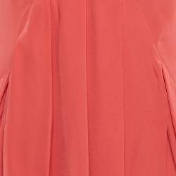 Miu Miu Pink Silk Drape Detail Mini Dress M