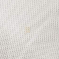 Miu Miu White Textured Cotton Midi Skirt M