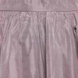 Miu Miu Mauve Crepe Gathered Mini Skirt S