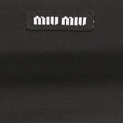 Miu Miu Black Jersey Crop Top And Skirt Set XS