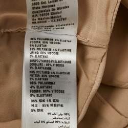 Miu Miu Beige Logo Applique Jersey Top and Skirt Set XS