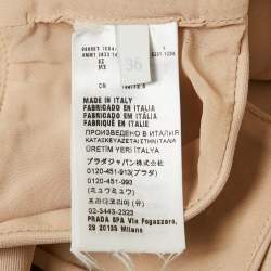 Miu Miu Beige Logo Applique Jersey Top and Skirt Set XS