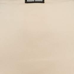 Miu Miu Beige Logo Applique Jersey Top and Skirt Set XS