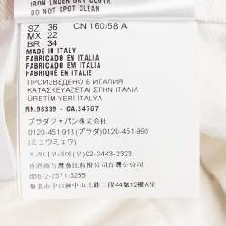 Miu Miu White Denim Lace-Up Mini Skirt XS