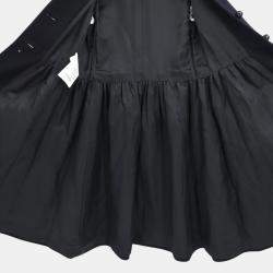Miu Miu Black Wool Coat Woman Size 36
