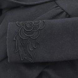 Miu Miu Black Wool Coat Woman Size 36