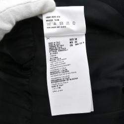 Miu Miu Black Wool Coat Woman Size 36