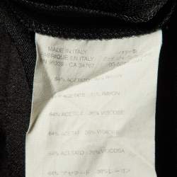 Miu Miu Black Crepe Mini Wrap Dress M