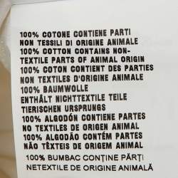 Miu Miu White Cotton Logo Pocket Detail Midi Dress XS