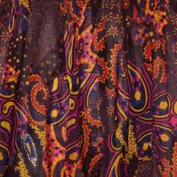 Miu Miu Multicolor Printed Wool Crepe Mini Dress M