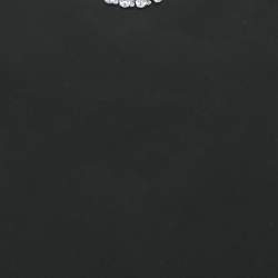 Miu Miu Black Crystals Embellished Neckline Cady Dress S