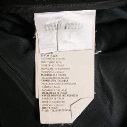 Miu Miu Black Chiffon Pleated Mini Skirt M