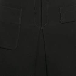 Miu Miu Black Chiffon Pleated Mini Skirt M
