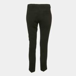 Miu Miu Black Crepe Formal Trousers S