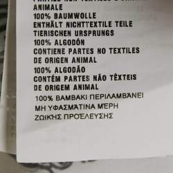 Pre Owned Miu Miu White Alphabet Print Cotton Sleeveless Shirt S