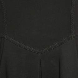 Miu Miu Black Jersey Flared Mini Dress S