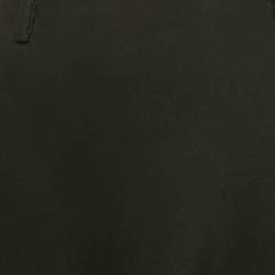 Miu Miu Black Crepe Flared Knee Length Skirt S