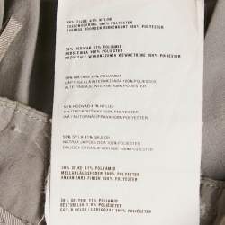 Miu Miu Grey Synthetic Gathered Mini Skirt S