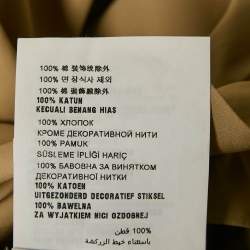 مملوكة مسبقًا Miu Miu Dark Beige Smocked Sleeveless Mini Dress S