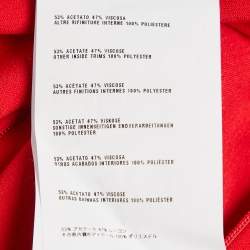 Miu Miu Red Crepe Flared Short Skirt S