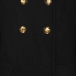 Miu Miu Black Wool Coat M