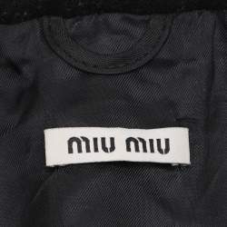 Miu Miu Black Wool Coat M