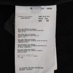 Miu Miu Black Wool Coat M