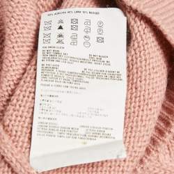 Miu Miu Pink Wool Laced Bow Detail Sweater M