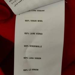 Miu Miu Red Wool Mini Skirt S