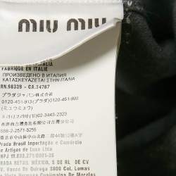 Miu Miu Grey Denim Club Sat June 2018 Oversized Jacket S