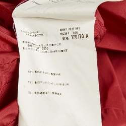 Miu Miu Red Synthetic Flared Mini Skirt M