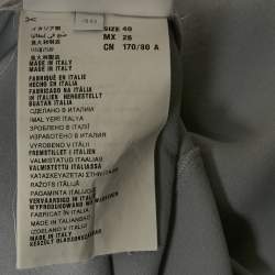 Miu Miu Grey Silk Neck Tie Detil Top S