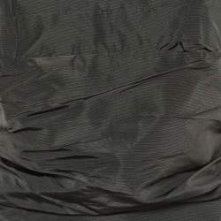 Miu Miu Black Faille Ruched Strapless Dress M