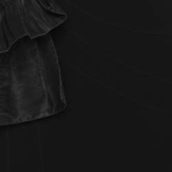 Pre Owned Miu Miu Black Crepe Bow Mini Skirt S