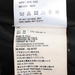 Pre Owned Miu Miu Black Crepe Bow Mini Skirt S