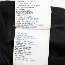 Pre Owned Miu Miu Black Crepe Bow Mini Skirt S