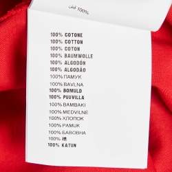 مملوكة مسبقًا Miu Miu Red Logo-Patch Jersey Crewneck T-Shirt L