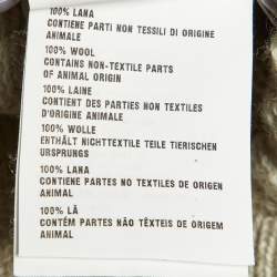 Pre Owned Miu Miu Ecru Cable Knit Sleeveless Top S