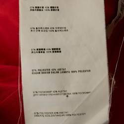 Pre Owned Miu Miu Red Synthetic Gathered Mini Skirt S