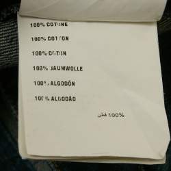 Pre Owned تنورة ميو ميو جينز أزرق مفتوحة صغير - سمول