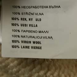 Pre Owned Miu Miu Off-White Wool Zip-Up Once Upon A Time Sweater M