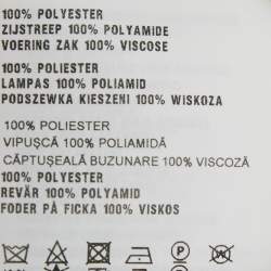 Pre Owned Miu Miu Black Logo Band Crepe Jogger Pants XS