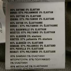 Pre Owned Miu Miu Grey Logo Patch Rib Knit Mini Dress XS