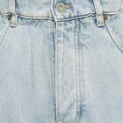 Pre Owned Miu Miu Blue Denim Elasticated Waist Jeans S 