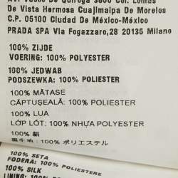 Pre Owned Miu Miu Cream Floral Print Silk Maxi Dress M